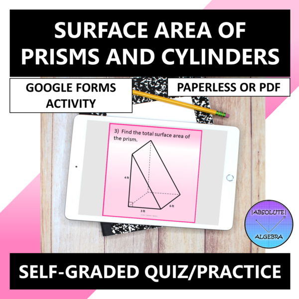 Surface Area Regular Prisms & Cylinders