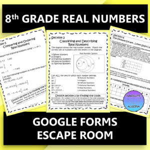 Real Numbers Escape Room Google Form