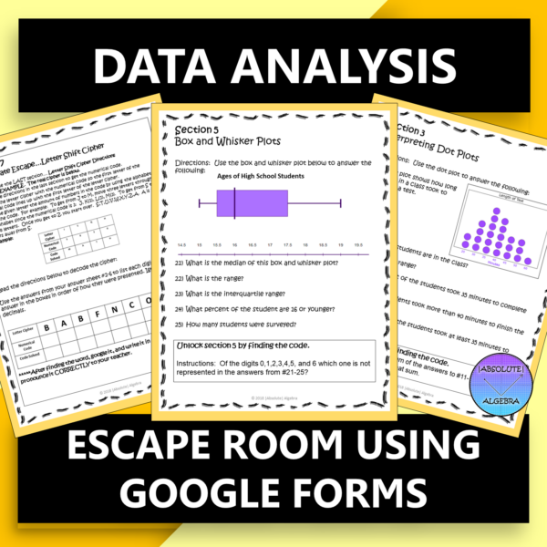 Data Analysis Digital Escape Room Google Forms