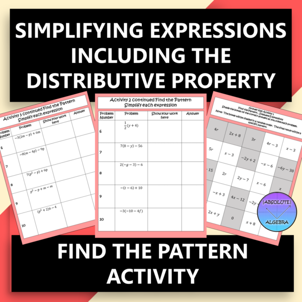 Simplifying Expressions with the Distributive Property