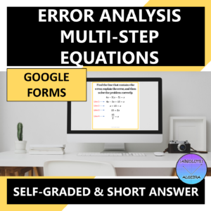 Solving Multi-Step Equations Error Analysis Google Form