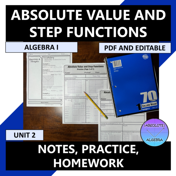 Algebra I Absolute Value and Step Functions