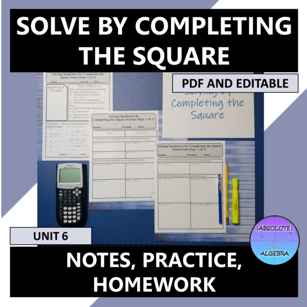 Solve by Completing the Square