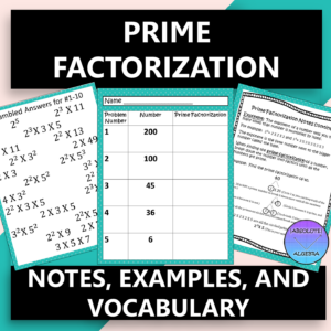 Prime Factorization with Exponents