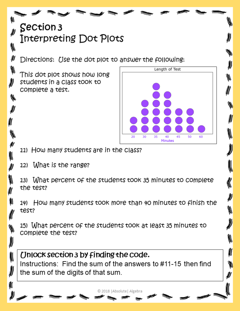 Data Analysis Digital Escape Room Google Forms - Absolute Algebra