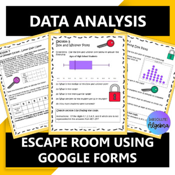 Middle School Data Analysis Escape Room 
