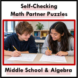 Two students solving a partner activity